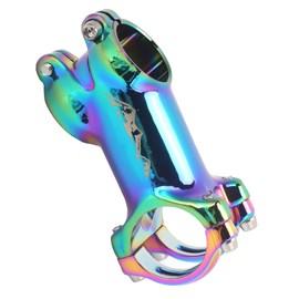 Oreilet Vástago de Bicicleta Manillar Corto, Vástago de Manillar de Bicicleta Material de aleación de Aluminio de Alta Calidad Aspecto Colorido para MTB(60MM-60MM)