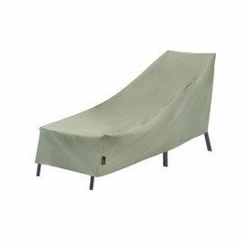 Modern Leisure Basics Patio Chaise Lounge Chair Cover - Weather-Resistant Fabric - Furniture Protection Perfect for Deck, and Porch - 76" L x 27" W x 30" H - Sage - 1-Pack