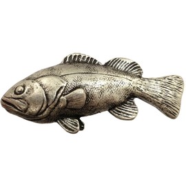 BELTINGER Fish Belt Buckle XXL 4.0 cm Buckle Interchangeable Buckle Belt Buckle 40 mm Solid Interchangeable Belt up to 4 cm, Antique silver