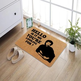 Funny Doormat - Front Door Mat, Entryway Welcome Mat, Brown, 23.7 x 15.7 inch (Is It Me You're Looking For)