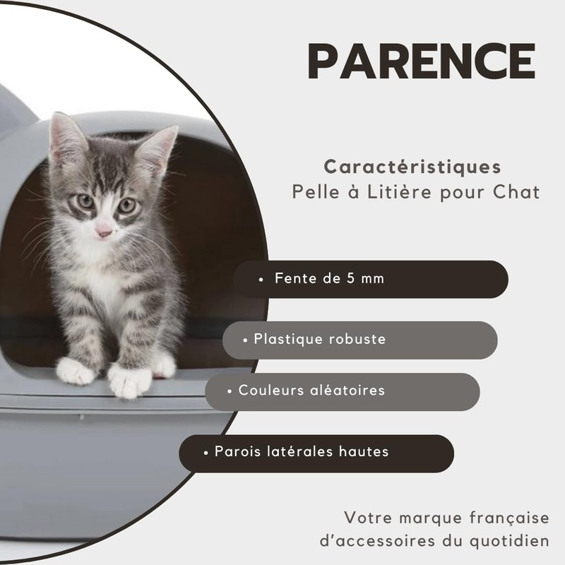 Parence. - Cat Litter Scoop - Large, Comfortable Handle, 5mm