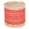 5Pcs Burlap Ribbon Lace Linen Roll Jute Belt DIY Hand