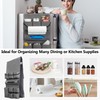 Rexmica Mini Fridge Organizer, Fridge Dust Cover with 14 Pockets