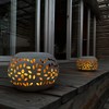 Solar Table Lantern Outdoor Waterproof- Dancing Flickering Flame Solar Powered