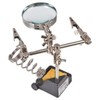 DURATOOL D03285 Third-Hand Clamp Tool with Magnifier & Soldering Iron