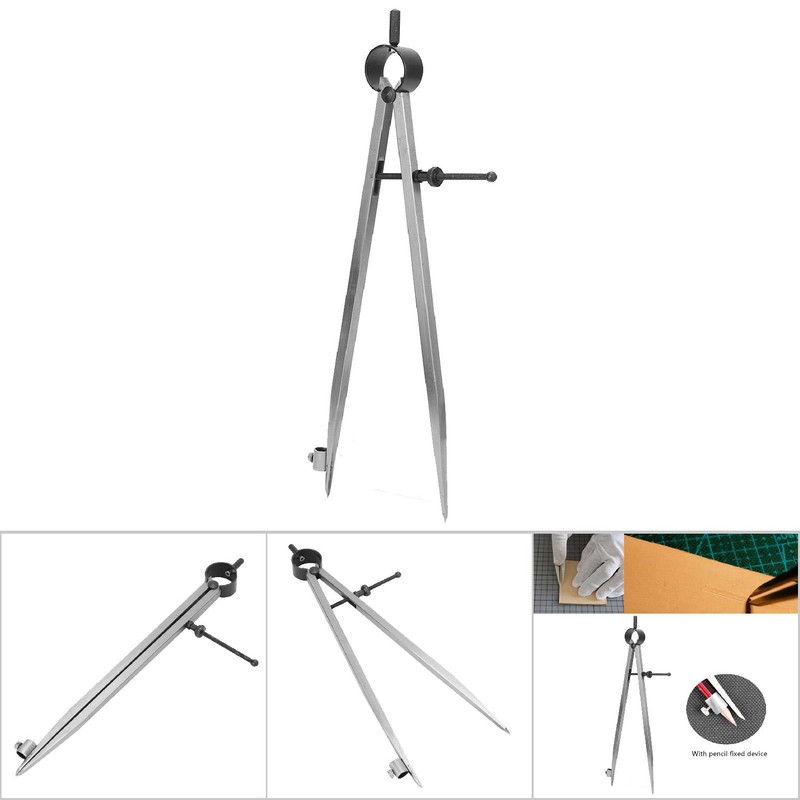 Wing Divider Gauge Carbon Steel Adjustable Angle Lockable Scribing Tool