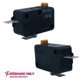 ENTERPARK New OEM 2 Pack GE SZM-V16-FD-62 Microwave Oven Micro Switch Replacement Part for LG GE Starion