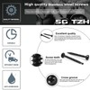 #10 x 2-1/2" Sheet Metal Screws 100PCS 410 Stainless Steel