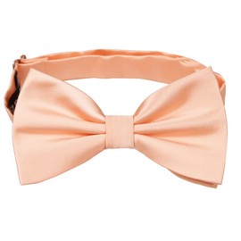 Alizeal Pre-tied Adjustable Bow Tie for Men Formal Solid Tuxedo Bow Tie, Peach