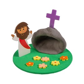 Fun Express Easter Jesus with The Tomb Clay Craft Kit - Makes 12