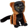 Ravensden Soft Toy Red Ruffed Lemur Sitting 18cm