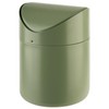 APS 40802 Table Waste Container in Smoke Green, Diameter 12