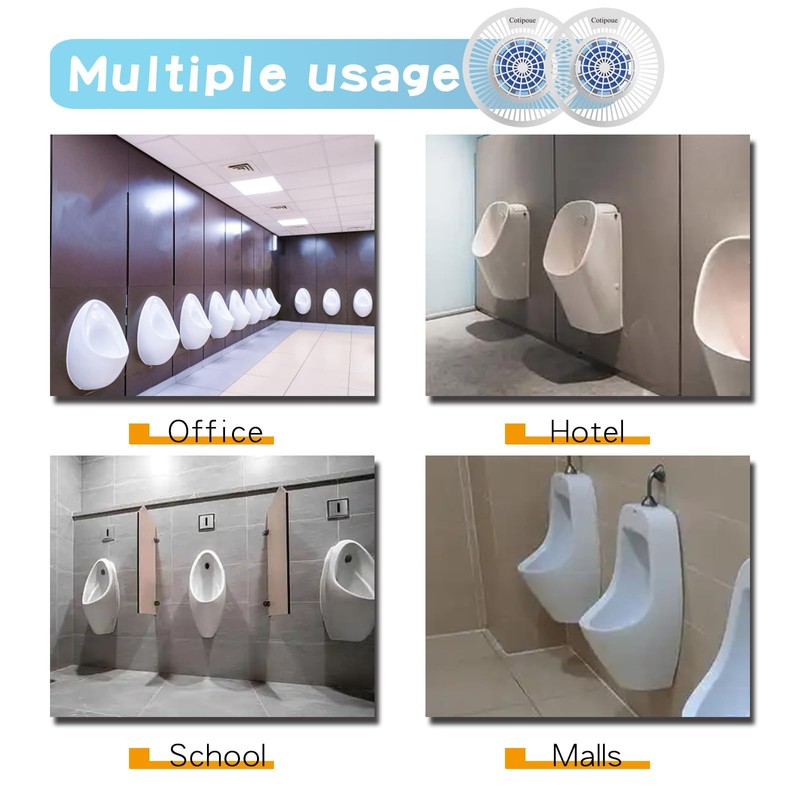 Urinal Screen Deodorizer 12 Pack, Urinal Cakes Ocean Breeze Long-Lasting