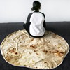 Burritos Tortilla Blanket Giant Round Beach Blanket Soft Comfortable Novelty