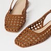 The Drop Women's Palma Woven Slingback Flat, Cognac Woven, 7