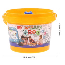 jojofuny 12 Piezas de Juguete de Rana Vintage Estilo nostálgico Rana Animal Saltar al Juego de Cubo Educativo temprano Relleno de Bolsas de Regalo para niños de Colores Mixtos