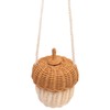 Kids Rattan Storage Basket Hand Woven Decorative Acorn Shaped Basket