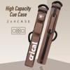 CRICAL Pool Cue Case，2 X 4 Pool Stick Case Holds