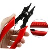 Mipcase 1 Set Ring Retaining Pliers Set Interchangeable Jaw Heads