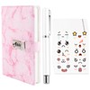 BDHYYM Diary with Lock for Girls, Diary Notebook with Pen