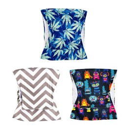 AOMDEXS Pañales Perro Macho, 3 PCS Pañales Perro Lavables, Super Absorbentes y Reutilizables, Banda Vientre Perro Macho, Adecuado para Perro en Celo, Incontinencia, Viaje (L)