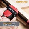 POWERTEC 2PK Strap Clamps for Woodworking – Quick Release Band
