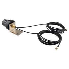 Futheda 4G LTE 5dBi Outdoor Antenna Waterproof Fixed Mount Wall Mount with Dual Mimo SMA Plug for 4G LTE Wireless CPE Router Hotspot IoT Gateway Industrial Terminal