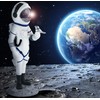 BRUBAKER Decorative Astronaut with Small Bird - 30 cm Spaceman