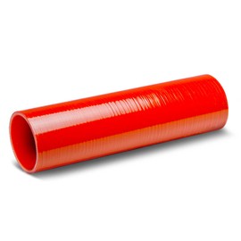 Auto Dynasty 3 inches Straight 12 inches Long Turbo/Intercooler/Intake Piping Coupler Silicone Hose (Red)