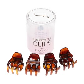 France Luxe Les Petite - Pinzas pequeñas (4 unidades), Tortoise, Una talla