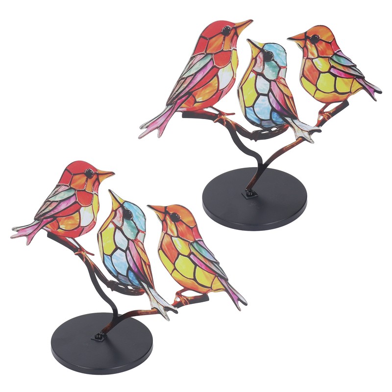 Alloy Metal Bird Series Home Decoration Stress Relief Base Removable