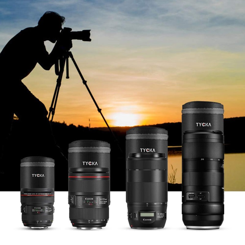 TYCKA Camera Lens Storage Bag, Black