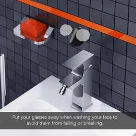 Eyeglasses Holder – 8pcs Self-Adhesive Wall-Mounted Glasses Stand, Nose-Shaped Sunglasses Organizer for Home, Bathroom, Bedroom – Space-Saving, No Drilling Needed