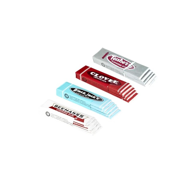 Beemanz, BlackJack, Clove, Teaberrys Chewing Gum Variety Pack - 4
