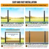 Wowace 4ft (H/48in) Heavy Duty Fence Post - Serial Post