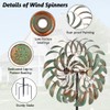 Viveta Large Outdoor Wind Spinner,21 * 85 inches Metal Wind