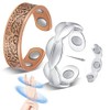Jeracol Jeracol 2Pcs Copper Rings for Women with Ultra Strength