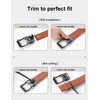 JUKMO 1.5" (38mm) Leather Ratchet Belt for Men in Gift