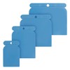 Thyonta 4PCS Blue Plastering Putty Scraper Multi-Purpose Plastic Filler and