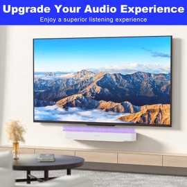 BYMECOST Soundbar Mount for Sonos Beam, Wall Mount Bracket Compatible with Gen 1 & Gen 2, Sonos Beam Mounting Bracket Under TV, Includes All Necessary Mounting Hardware, Mounts Bracket (White)