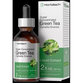 Horbäach Green Tea Liquid Extract | 2 fl oz | Alcohol Free | Vegetarian | by Horbaach
