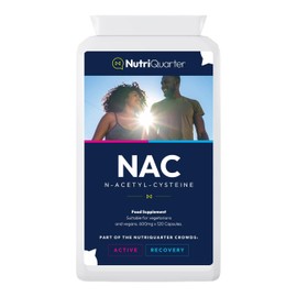 NAC | N-Acetyl Cysteine 600mg | High Strength Antioxidant & Liver Detox Support | Glutathione Precursor | Immune & Lung Support | 120 Capsules | UK Made | NutriQuarter
