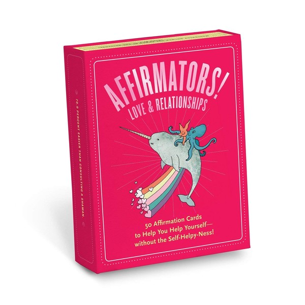 Knock Knock Affirmators! Love & Relationships Deck: 50 Affirmation Cards to Help You Help Yourself without the Self-Helpy Ness!