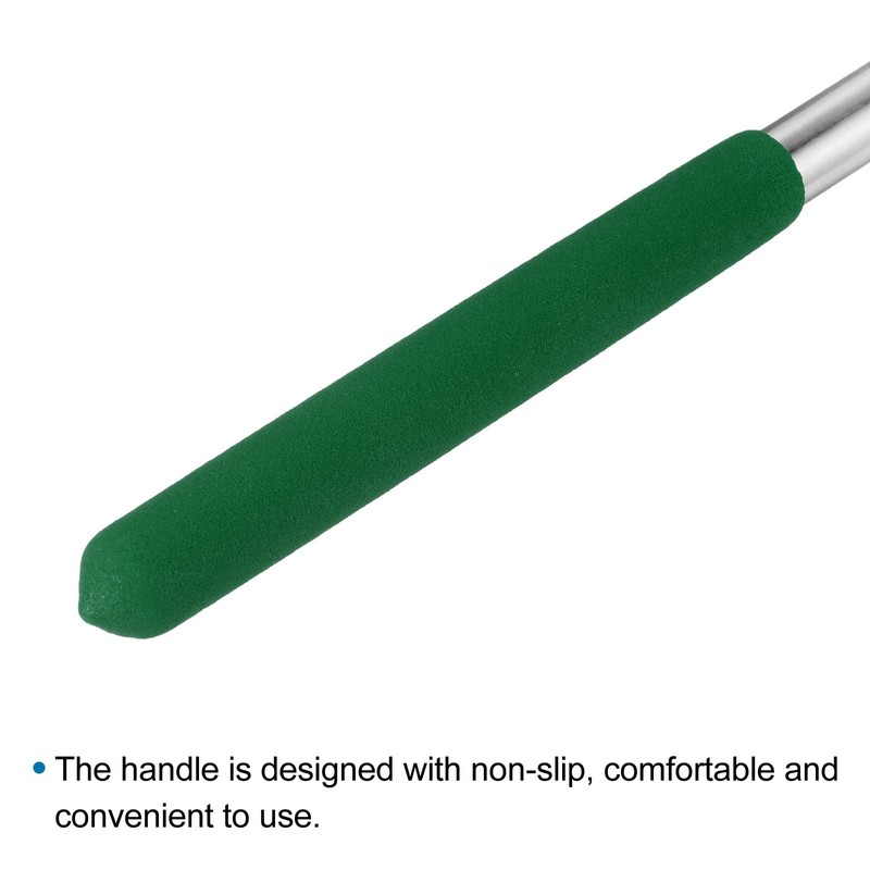 PATIKIL 5Ft Telescopic Handy Flagpole Portable Extendable Flag Pole Green
