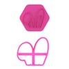 LissieLou Mini Floppy Bunny Ears Cookie Cutter and Stamp Easter