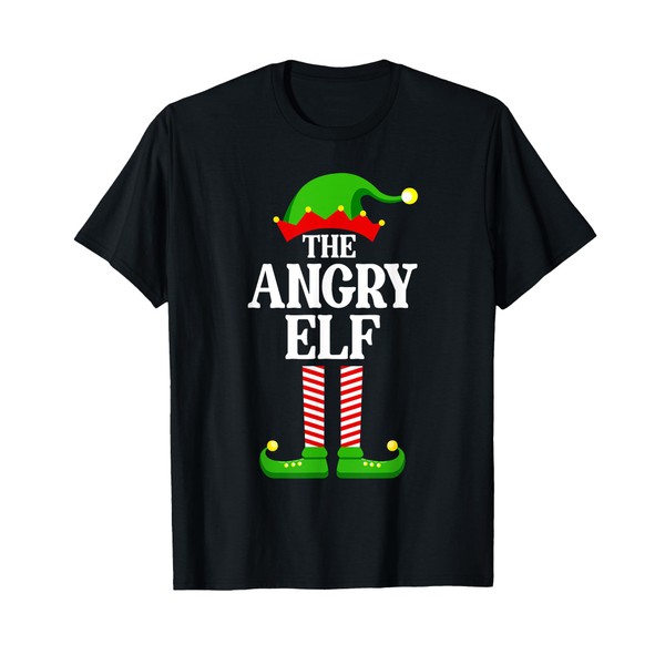Angry Elf Family Matching Group Funny Christmas T-Shirt