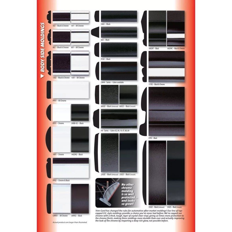 Trim-Gard 1 3/8" X 20' All Black Body-Side Molding (1402HG-20)