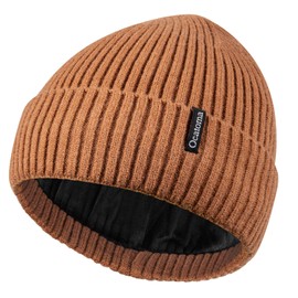 Ocatoma Beanie for Men Women Warm Winter Knit Cuffed Beanie Soft Warm Ski Hats Unisex