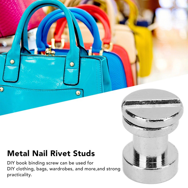 300 Sets DIY Book Binding Screw Double Layer Flat Head