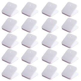 UUYYEO 20 Pcs Plastic Chip Bag Clips Sealing Food Clips Snack Bag Clips Photo Clips Binder Clips Paper Clamps Hinge Clips White